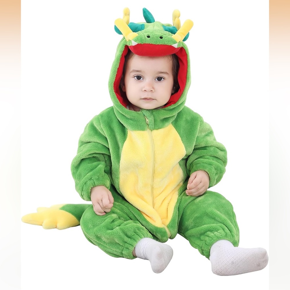 Green Dragon Kids Costume